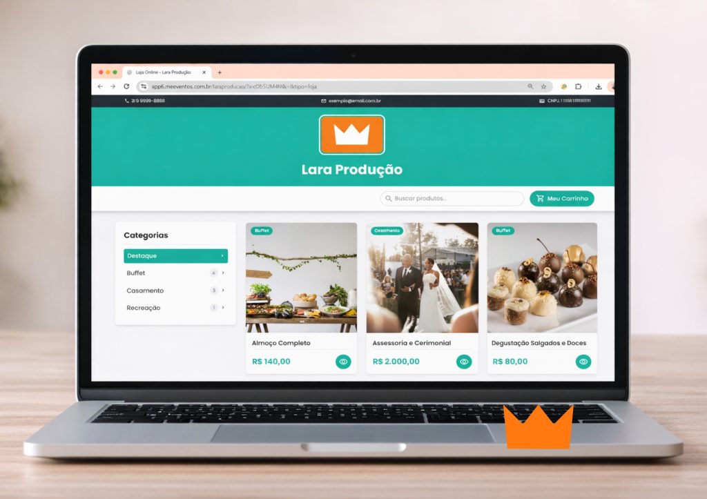 Loja Online para Eventos: Receba Orçamentos pelo Instagram